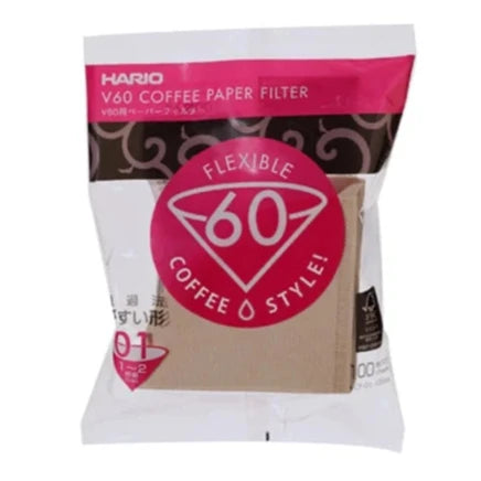 ハリオ V60ペーパーフィルター 01みさらし １～２杯用【100枚入】
